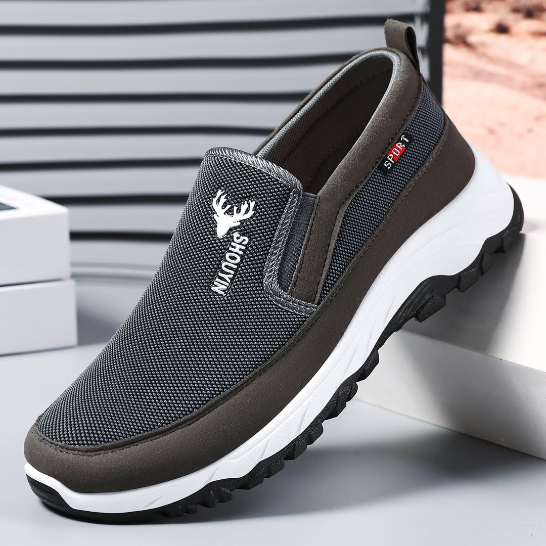 Damen Komfortable und atmungsaktive Slip-On Sneakers mit rutschfester Sohle EB