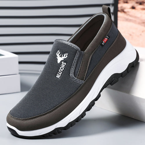 Damen Komfortable und atmungsaktive Slip-On Sneakers mit rutschfester Sohle EB