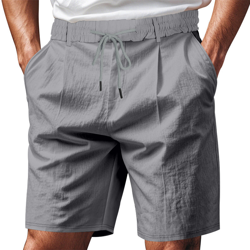 Damen bequeme Sweatshorts mit verstellbarem Bund und Seitentaschen EB