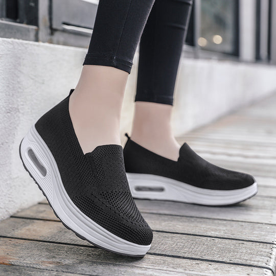 Damen Bequeme Slip-On Sneakers mit Luftpolstertechnologie EB