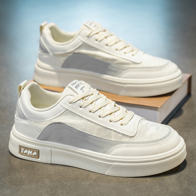 Damen modische Sneakers mit strukturiertem Obermaterial und komfortabler Dämpfung EB
