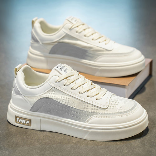 Damen modische Sneakers mit strukturiertem Obermaterial und komfortabler Dämpfung EB