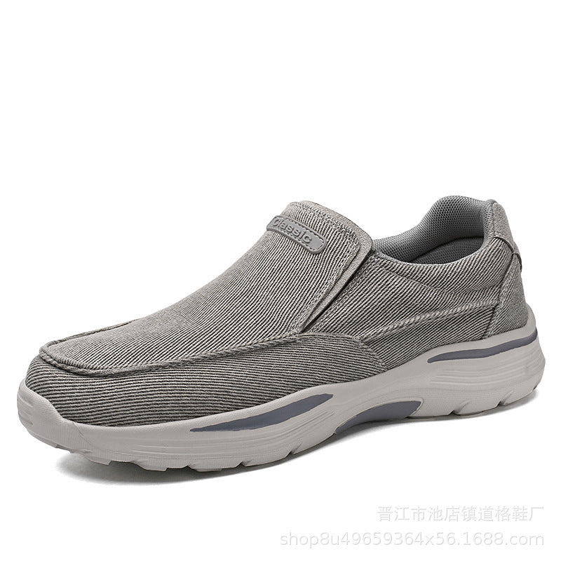 Damen Bequeme Slip-On Sneakers mit elastischem Obermaterial und rutschfester Sohle EB