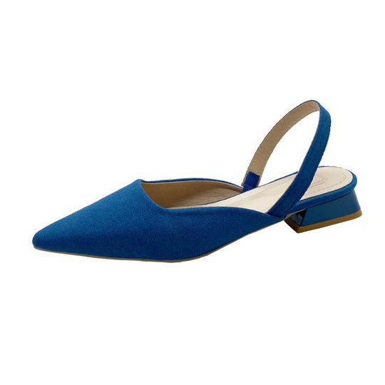 Damen Slingback-Pumps mit spitz zulaufendem Design und stylischem Blockabsatz EB