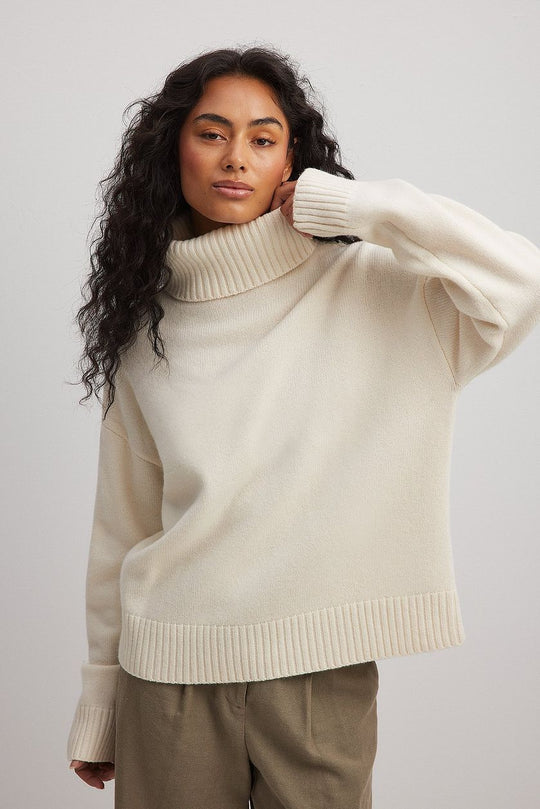 Damen feiner Rollkragenpullover aus weichem Strick EB