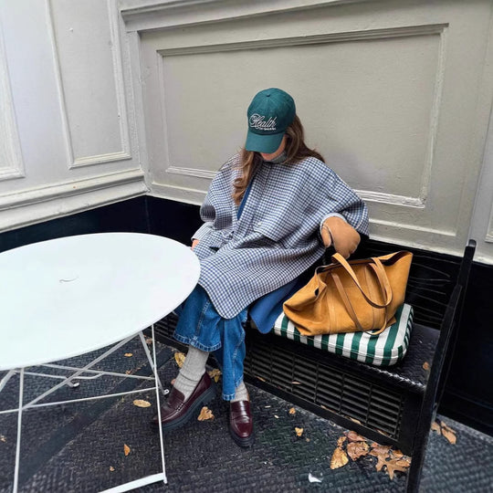 Damen modische Überwurfjacke mit großzügigen Taschen und strukturiertem Design EB