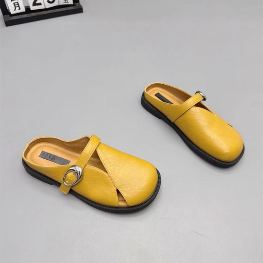 Damen bequeme Mokassins mit dekorativem Riemchen und ergonomischer Sohle EB