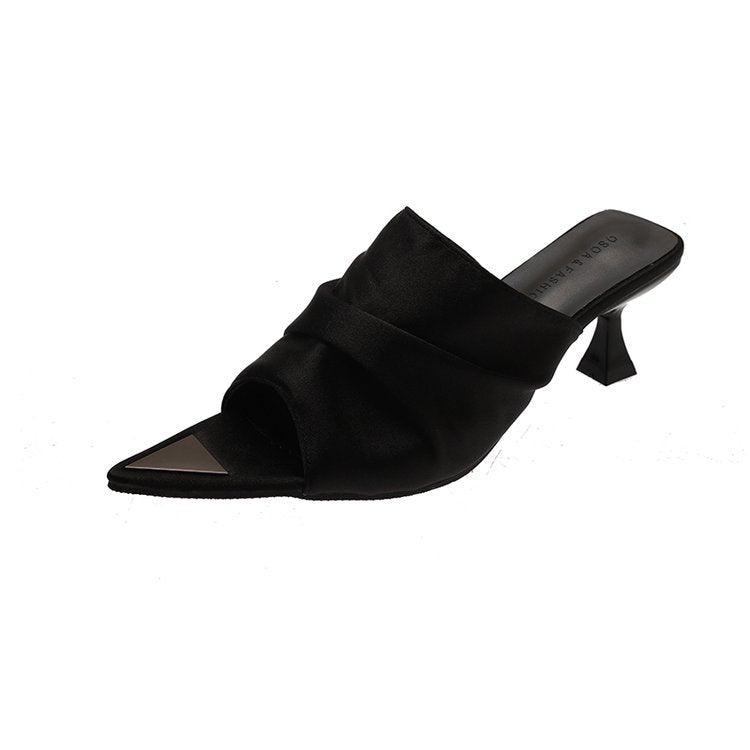 Damen Modische und elegante Slingback-Mules mit raffiniertem Design EB