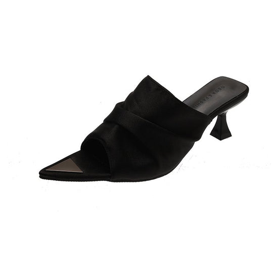 Damen Modische und elegante Slingback-Mules mit raffiniertem Design EB