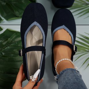 Damen Stilvolle und komfortable Ballerinas mit großem Schleifendetail EB