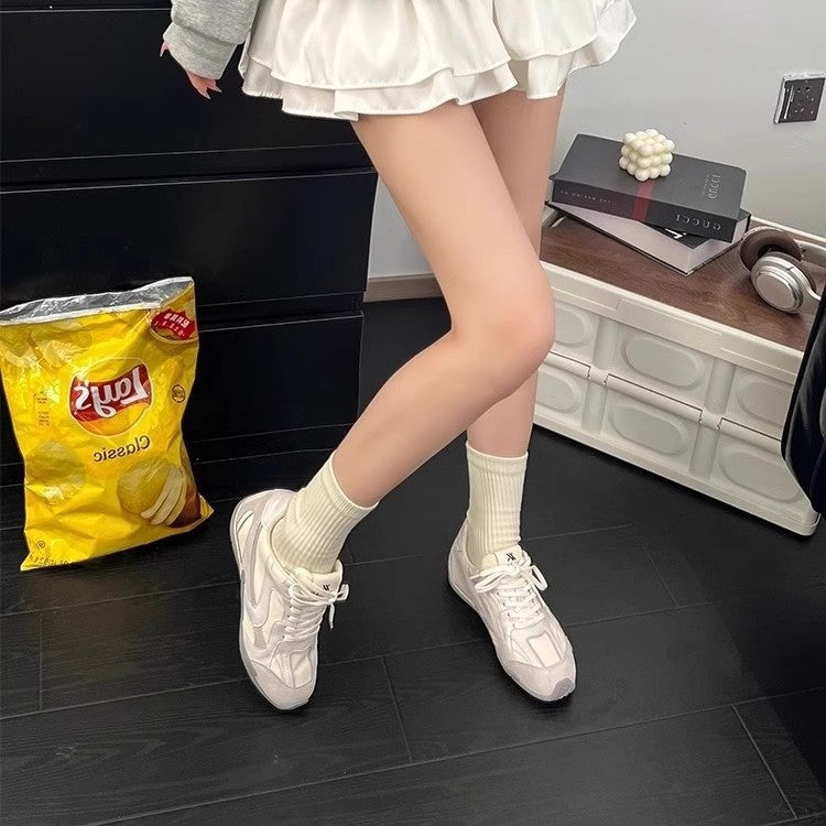 Damen Sportliche Sneakers mit atmungsaktivem Obermaterial und gepolsterter Innensohle EB