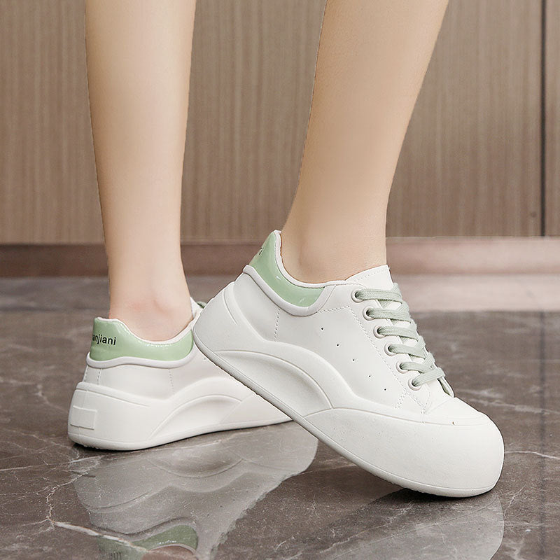 Damen modische Freizeitsneaker mit robustem Sohlenprofil und atmungsaktiver Obermaterialstruktur EB
