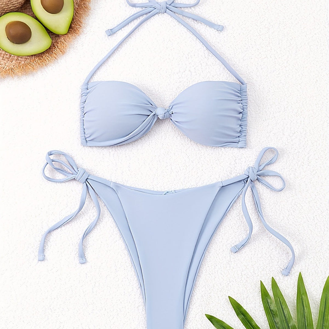 Damen Bandeau-Bikini mit tausend Möglichkeiten zur Anpassung EB