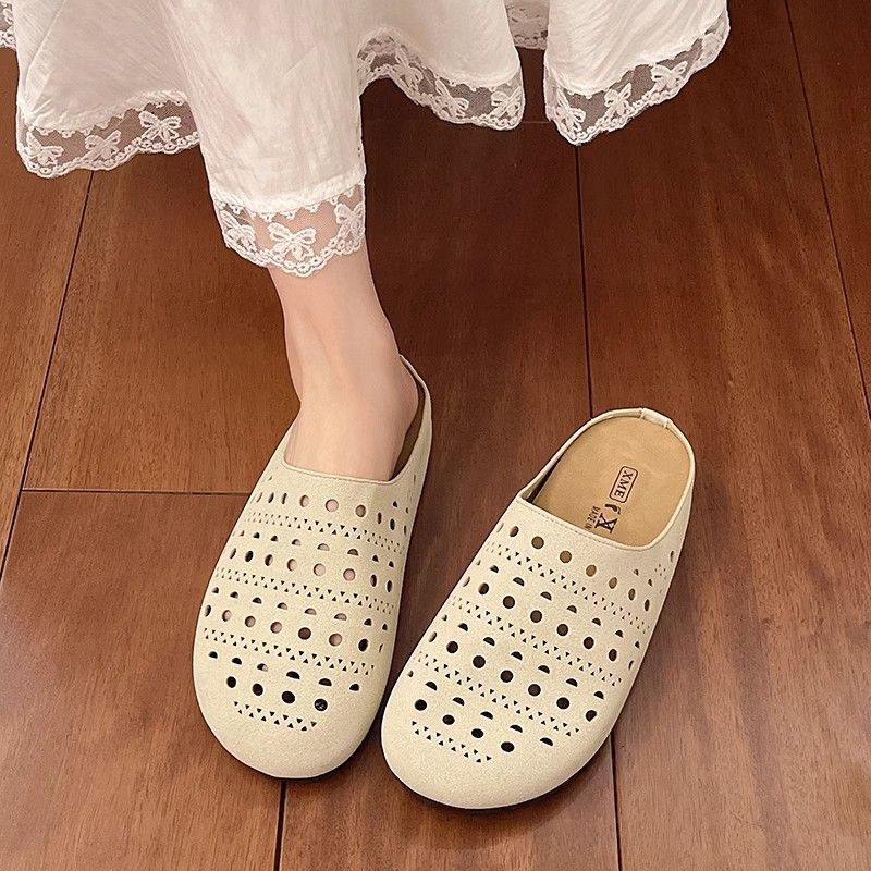 Damen Bequeme Clogs mit luftigen Aussparungen und rutschfester Sohle EB