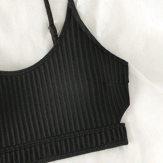 Damen Sportliches Bikiniset mit verstellbaren Trägern und feinstem Rippdesign EB