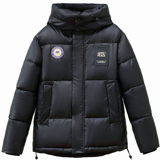 Damen Daunenjacke mit Kapuze und praktischem Reißverschluss EB