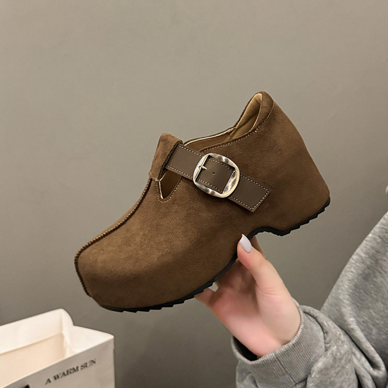 Damen Clogs mit modischem Riemen und bequemer Innensohle EB