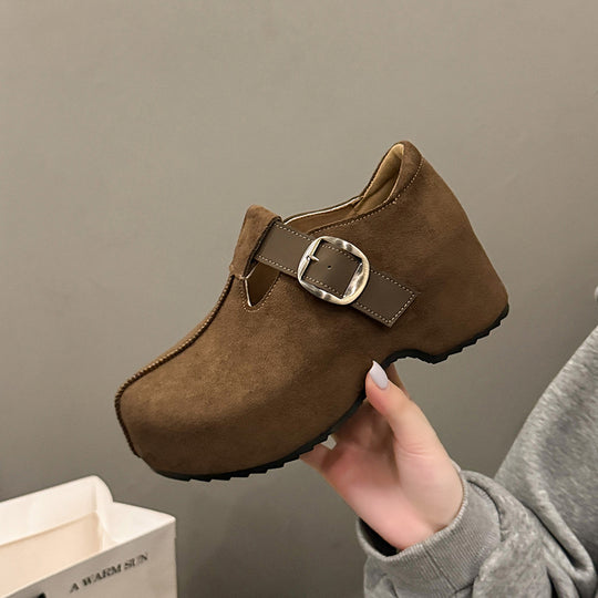 Damen Clogs mit modischem Riemen und bequemer Innensohle EB