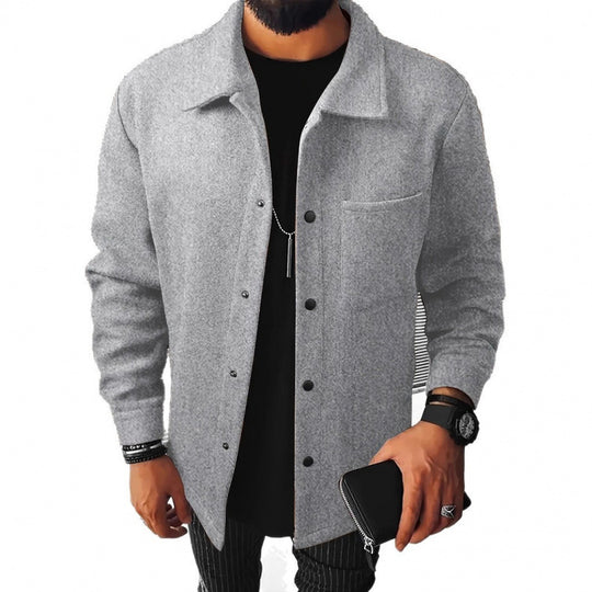 Herren gemütliche und stilvolle Fleecejacke EB