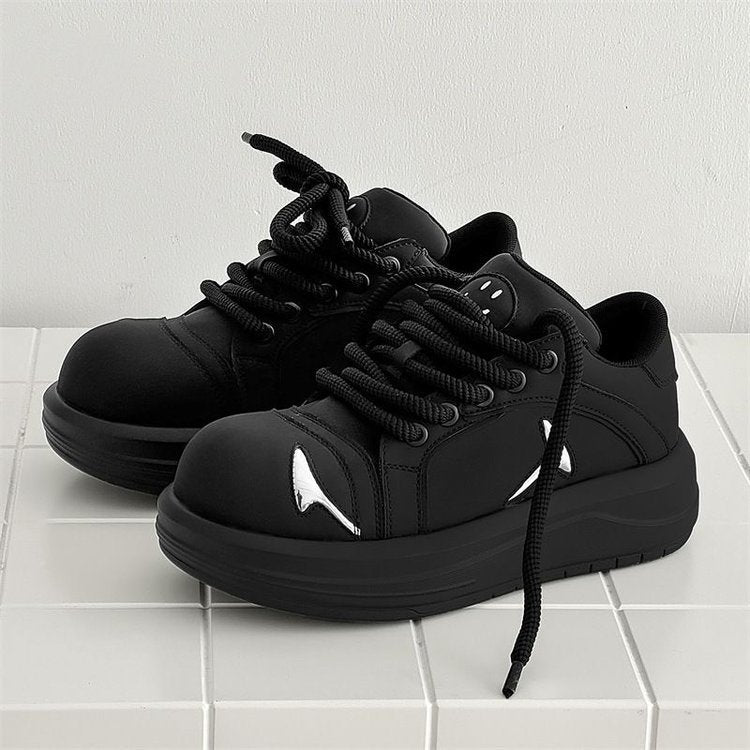 Damen Modische Sneakers mit dicker Sohle und dekorativen Applikationen EB