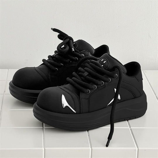 Damen Modische Sneakers mit dicker Sohle und dekorativen Applikationen EB