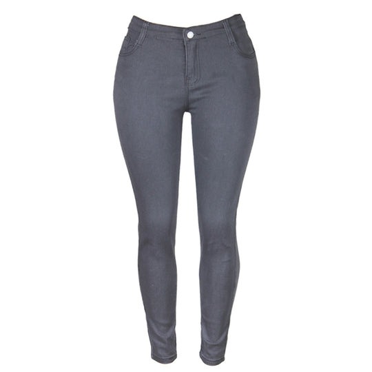 Damen nan hochgeschnittene Sculpt-Skinny-Jeans mit formendem Stretchbund und klassischem Five‑Pocket‑Schnitt EB