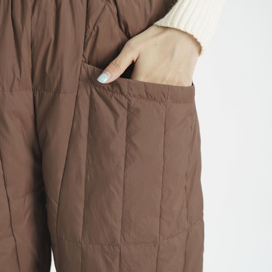 Damen gefütterte Freizeithose mit elastischem Bund und Taschen EB