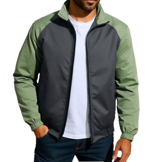 Herren leichte Funktionsjacke mit schützendem Stehkragen EB