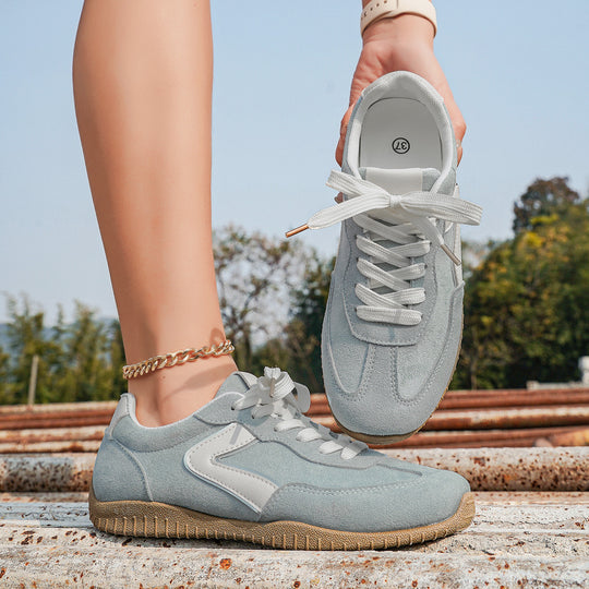 Damen Casual Sneakers aus hochwertigem Wildleder mit rutschfester Sohle EB