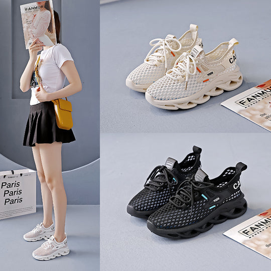 Damen Atmungsaktive Lauf-Sneaker mit flexibler Sohle EB