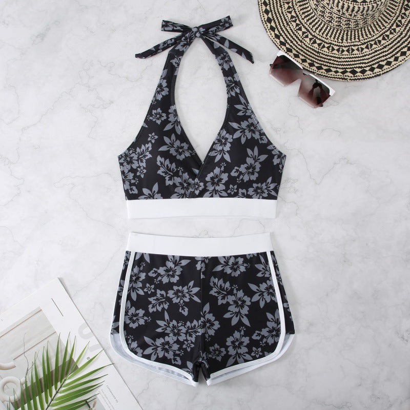 Damen Schwimmanzug mit modischen Blumenmustern EB