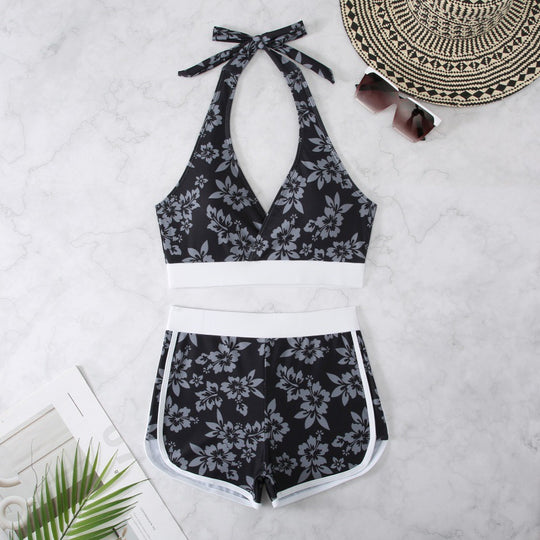 Damen Schwimmanzug mit modischen Blumenmustern EB