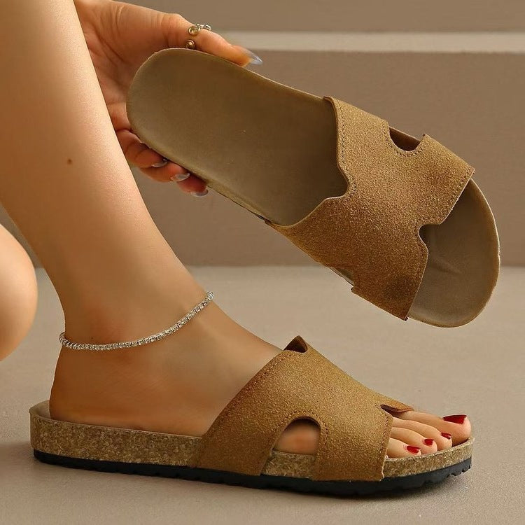 Damen Komfortable Riemchensandalen mit modischem Überkreuz-Design EB