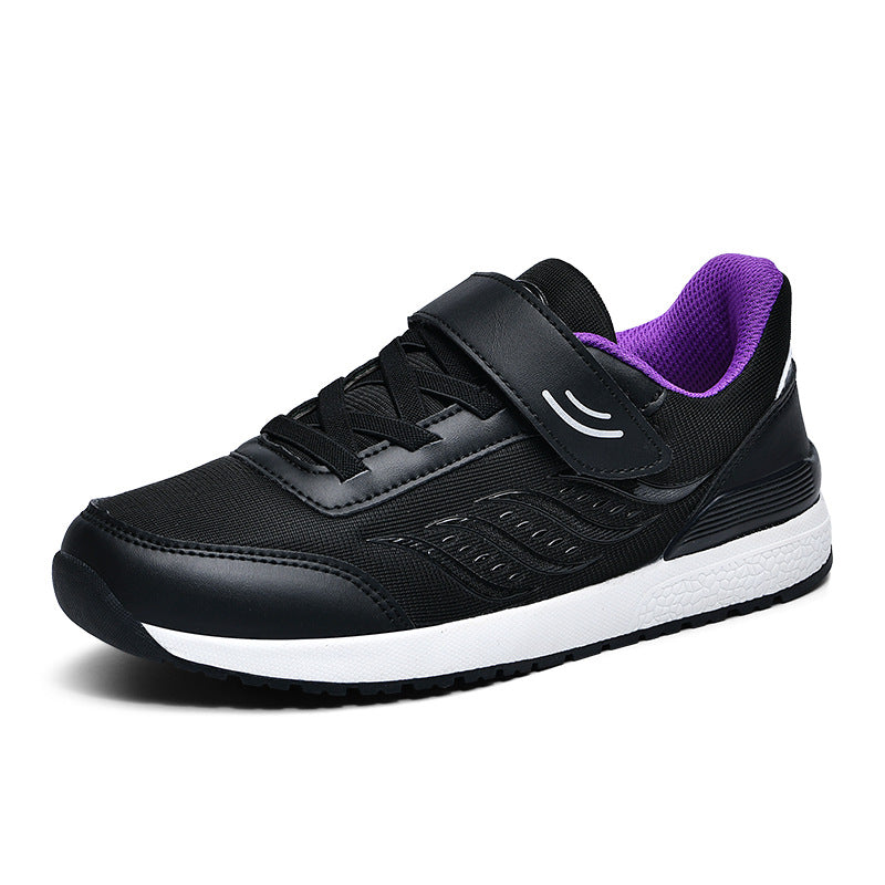 Damen Sportliche Sneaker mit praktischem Klettverschluss und atmungsaktiver Oberflächenstruktur EB