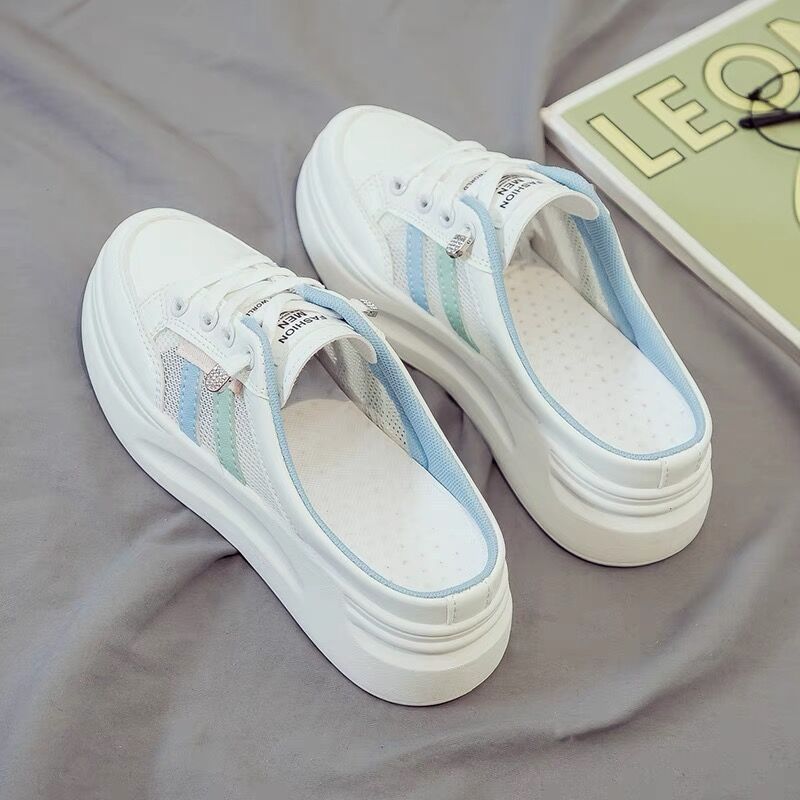 Damen Slip-On Sneakers mit atmungsaktiver Netzstruktur und bequemer Sohle EB