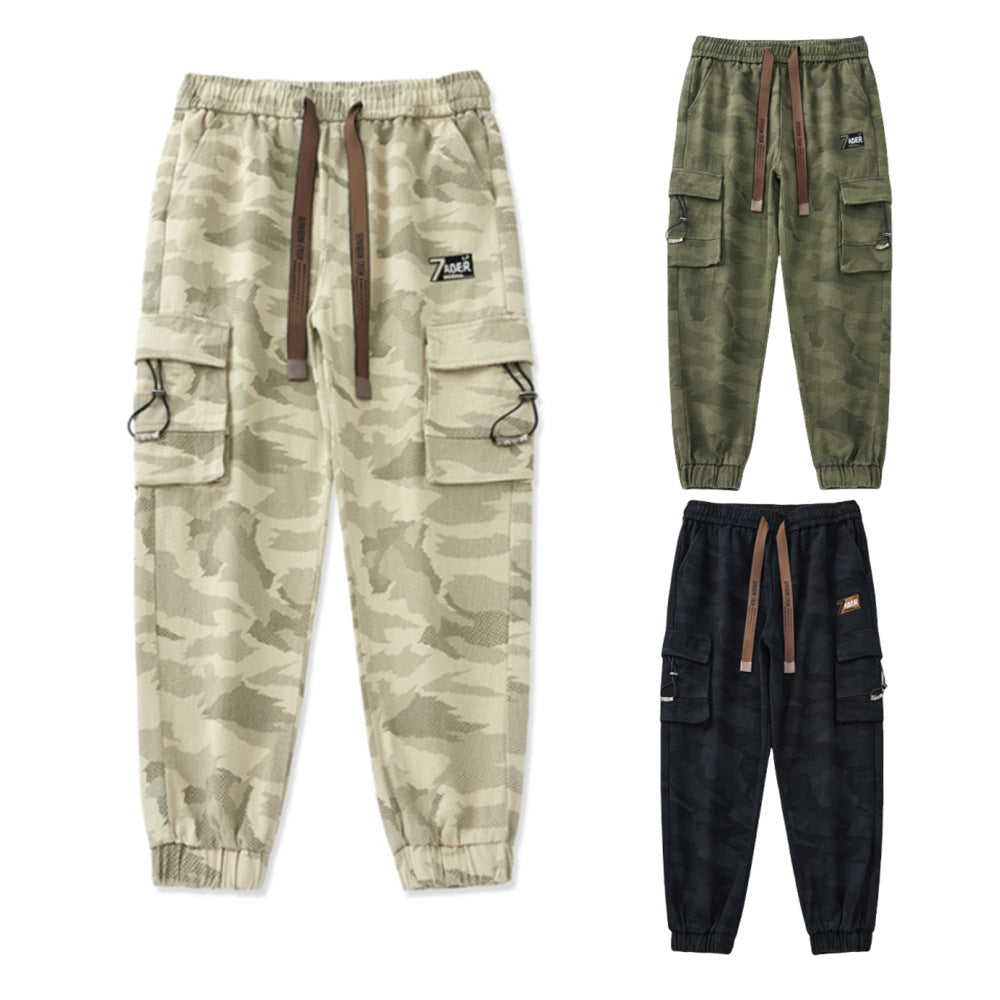Herren Cargohose mit funktionalen Reißverschlusstaschen und elastischem Bund EB