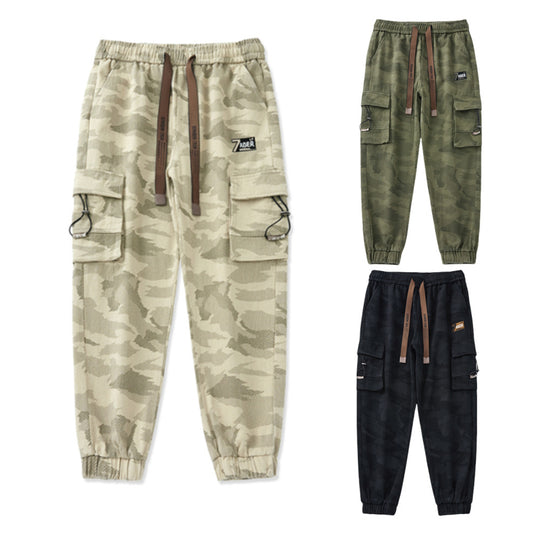 Herren Cargohose mit funktionalen Reißverschlusstaschen und elastischem Bund EB