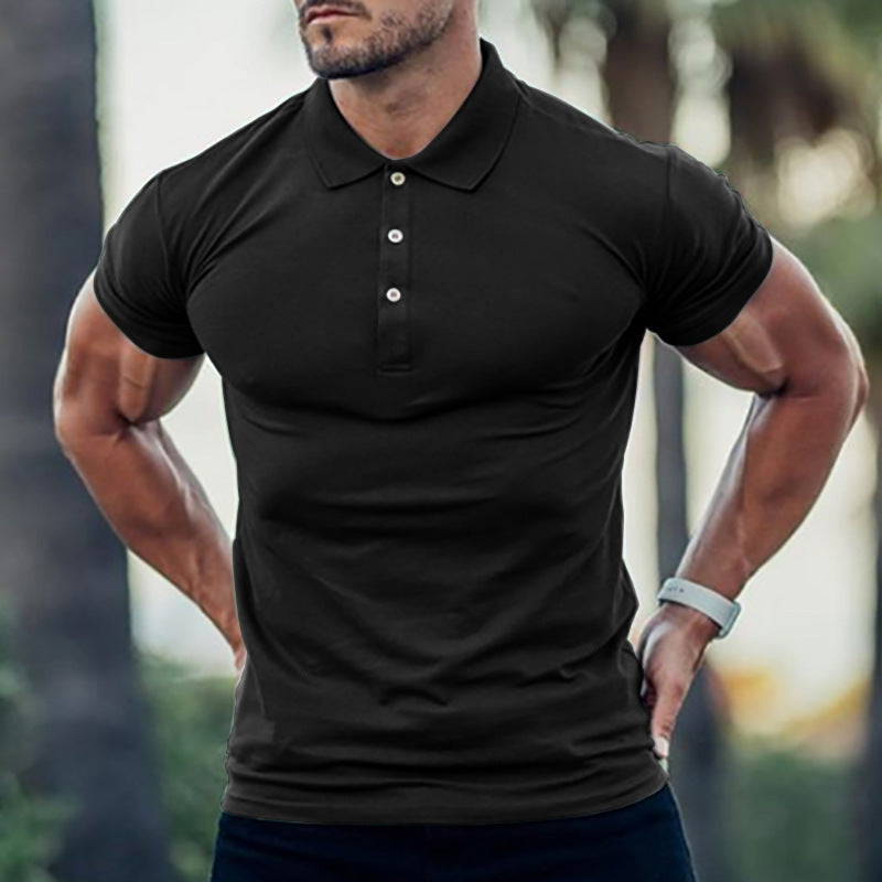 Herren Polo-Shirt mit körperbetontem Schnitt und hochwertiger Pique-Textur EB