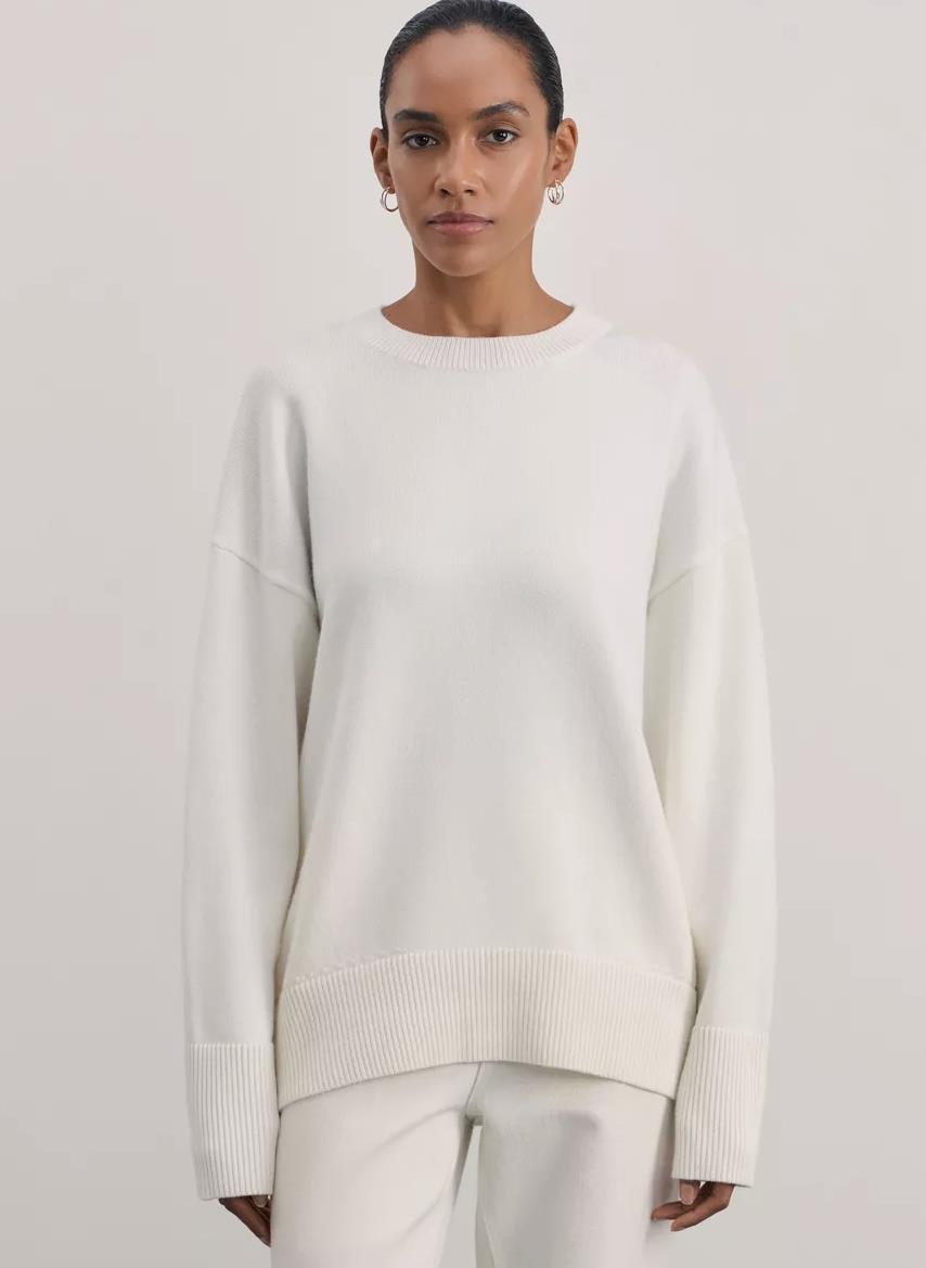 Damen weicher Strickpullover mit lässigem Schnitt und hochgeschlossenem Hals EB