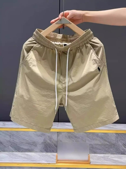 Herren leichte Freizeithose mit elastischem Bund und seitlichen Taschen EB