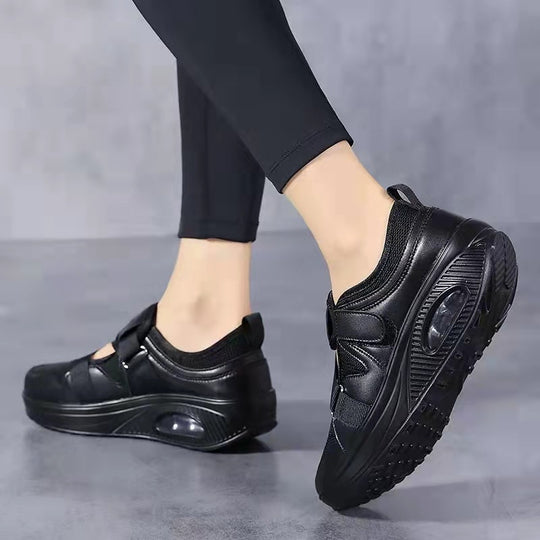 Damen Sportliche Sneakers mit atmungsaktivem Mesh-Obermaterial und gepolsterter Sohle EB