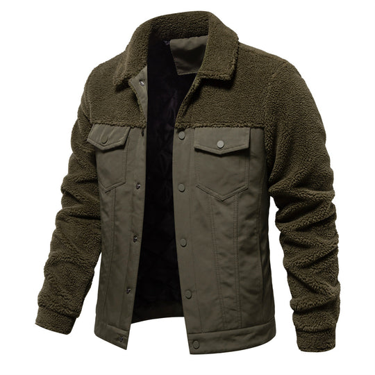 Herren gefütterte Jacke im Jeansstil EB