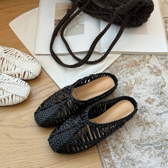 Damen Bequeme Netz-Mokassins mit weicher Innensohle und elastischem Design EB