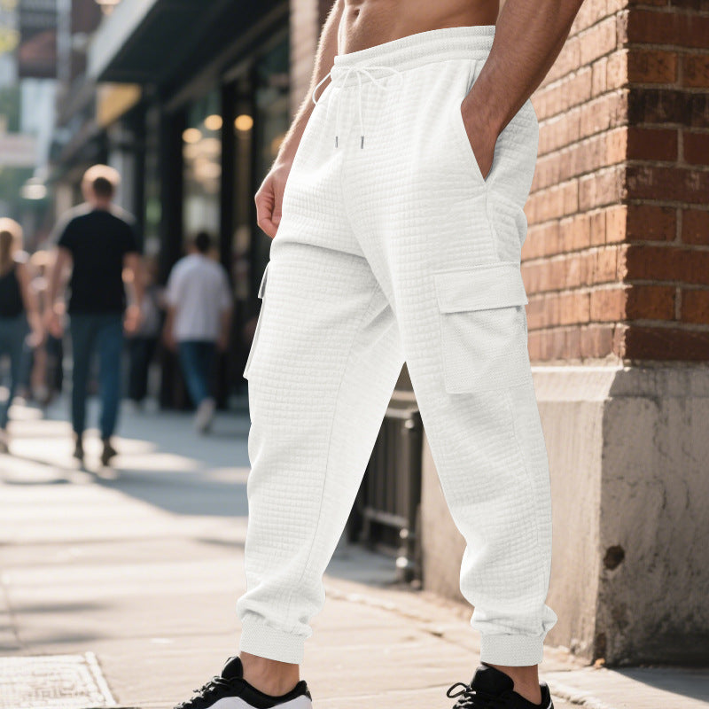 Herren Cargo-Jogginghose mit elastischem Bund und zahlreichen Taschen EB