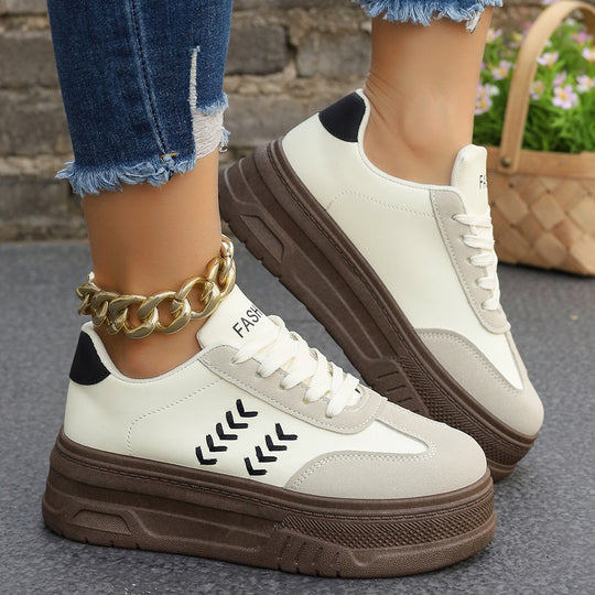 Damen Sneakers mit dicker Laufsohle und modischem Design EB