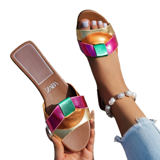 Damen Modische Riemchen-Sandalen mit elegantem Schleifen-Design und komfortabler Fußbettung EB