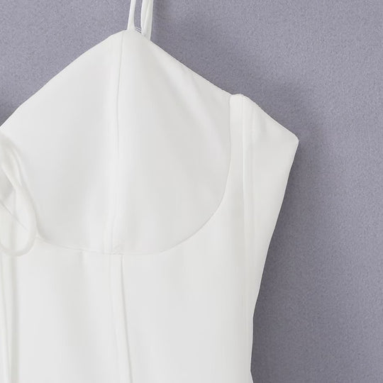 Damen Wickelkleid mit eleganter Schleifenverzierung und voluminösem Rock EB