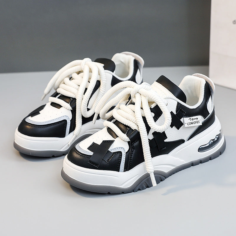 Damen Sportliche Chunky Sneakers mit atmungsaktivem Obermaterial und verstärktem Dämpfungssystem EB