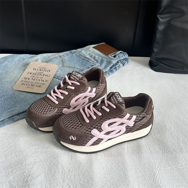 Damen Sportliche Freizeitsneaker mit atmungsaktivem Obermaterial und dämpfender Sohle EB