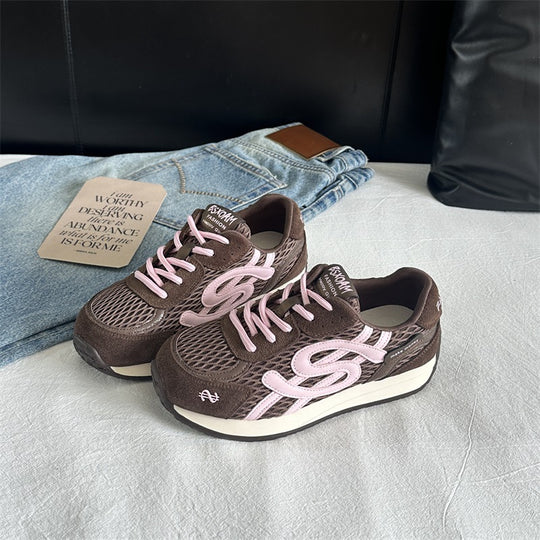 Damen Sportliche Freizeitsneaker mit atmungsaktivem Obermaterial und dämpfender Sohle EB